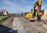 W Chobienicach  rozpoczęto prace budowlane przy budowie drogi