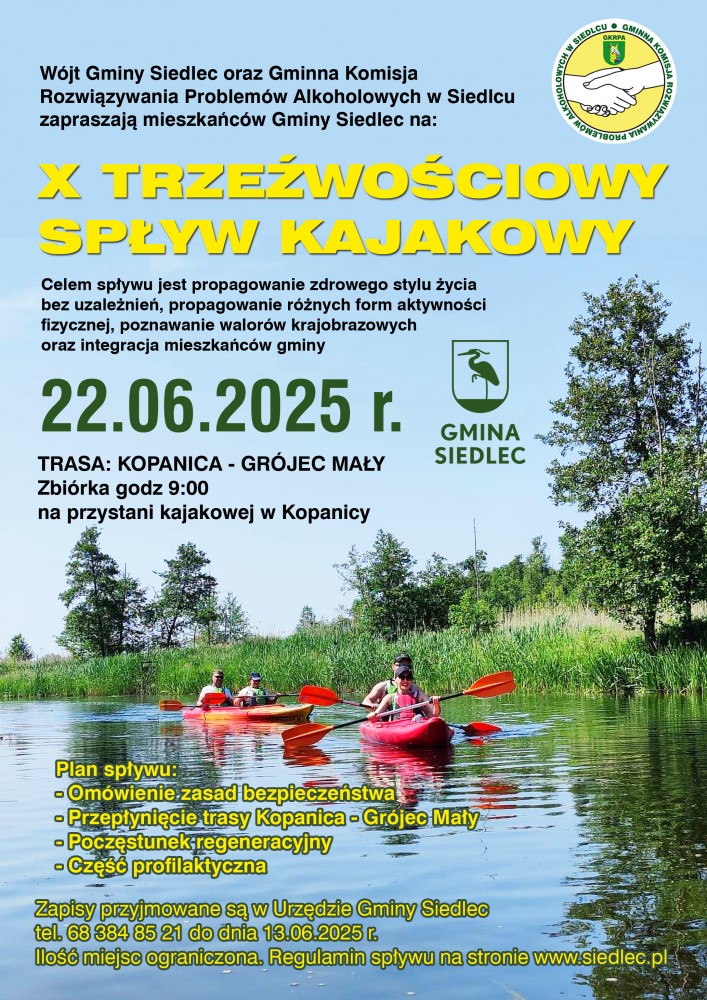 Spływ plakat